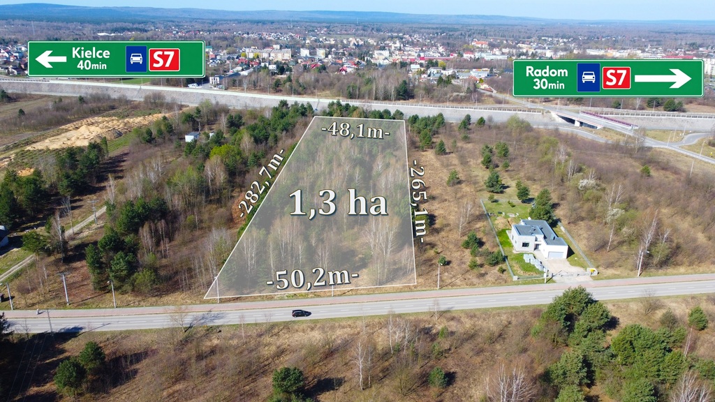 Działka Inwestycyjna 1,3ha, Ul. Piękna, Szydłowiec